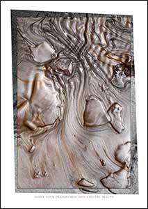 Abstract pattern of splashed paint.